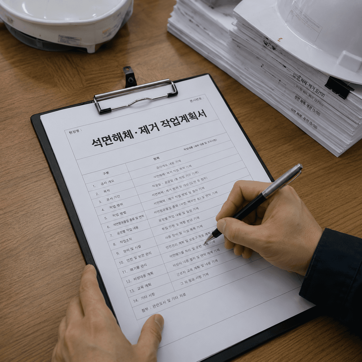 작업계획 수립 및 인허가