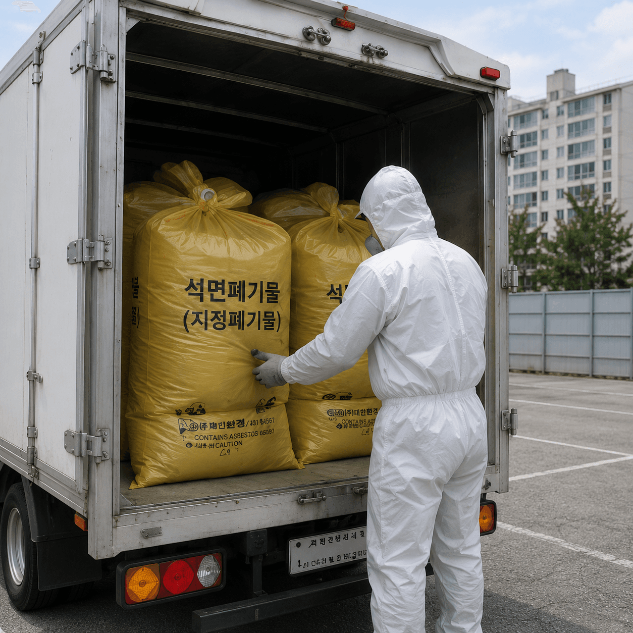 지정 폐기물 반출 및 처리